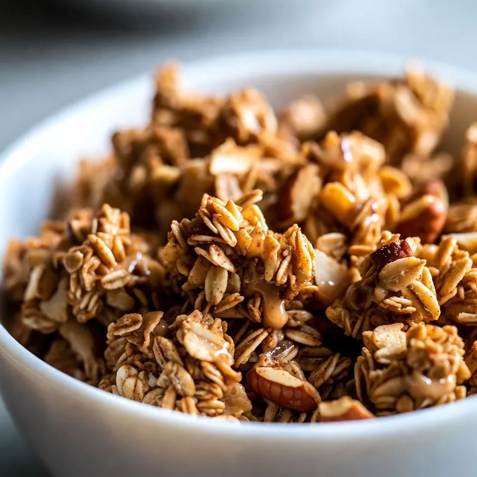 Cinnamon Maple Granola Clusters Crunchy and Tasty Snack