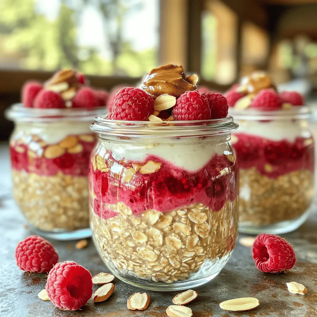 Raspberry Almond Overnight Oats Tasty and Simple Meal