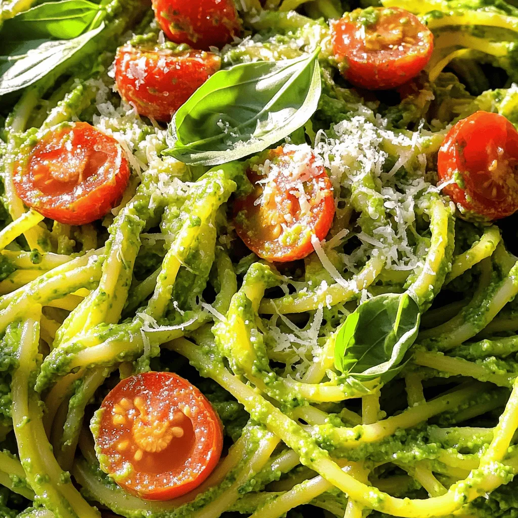 Creamy Avocado Pesto Pasta Rich and Tasty Dish