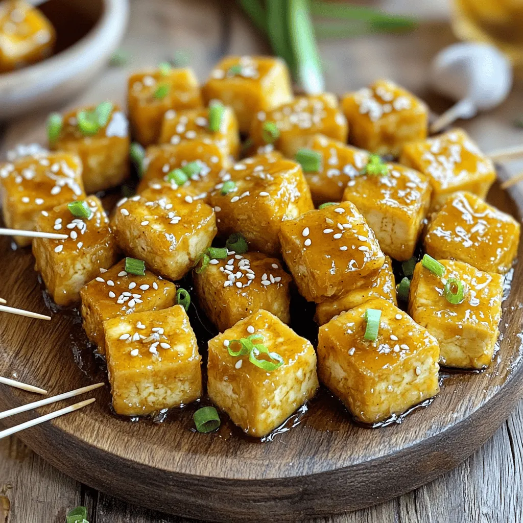 Honey Garlic Tofu Bites Tasty and Easy Snack