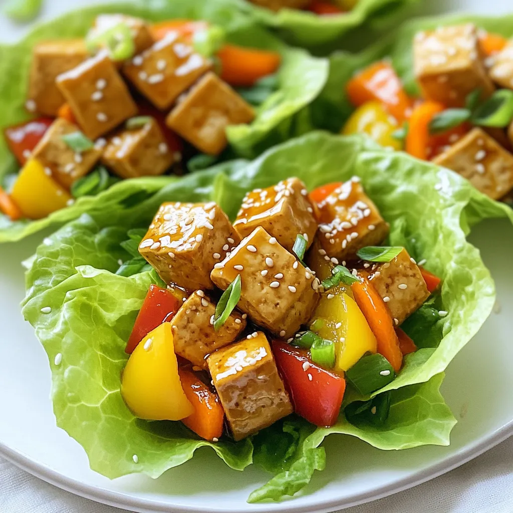 Teriyaki Tofu Lettuce Wraps Flavorful and Easy Recipe