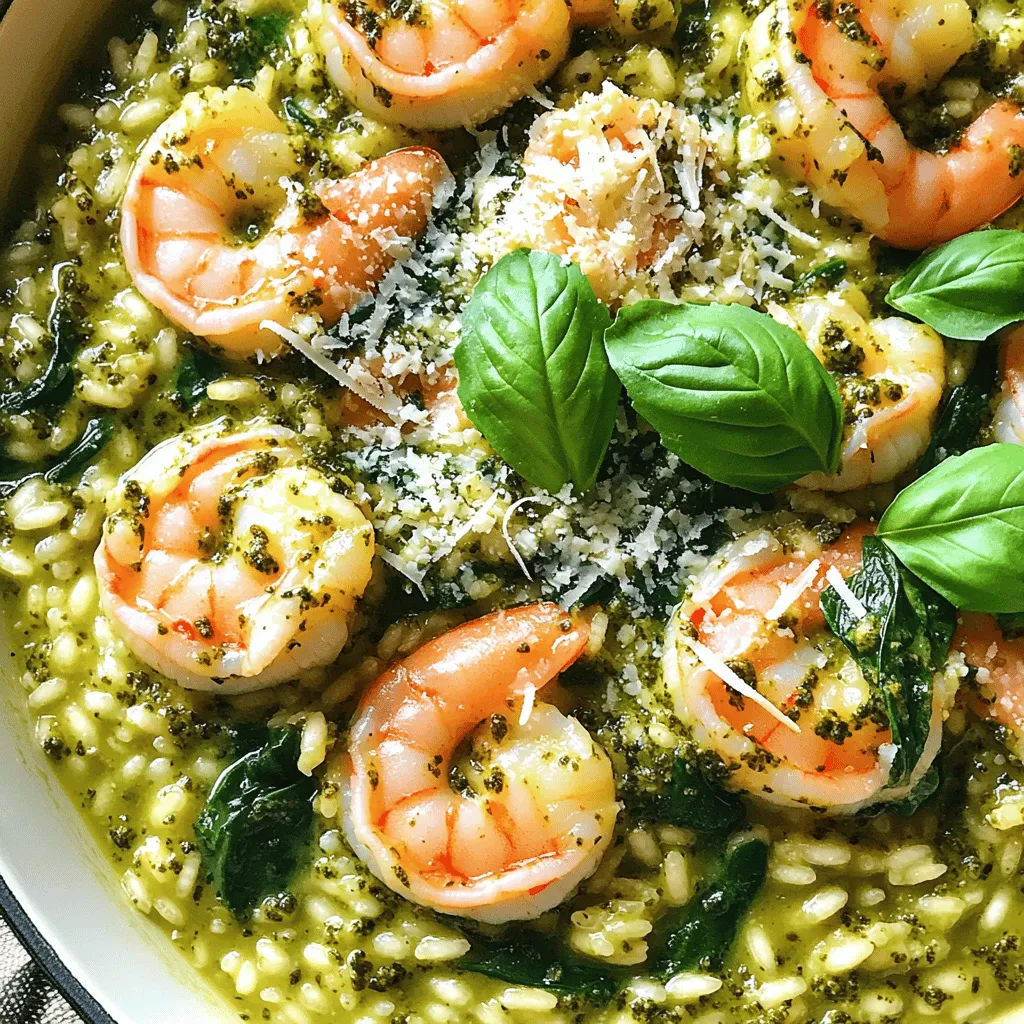One-Pot Pesto Shrimp Risotto Creamy and Flavorful Dish