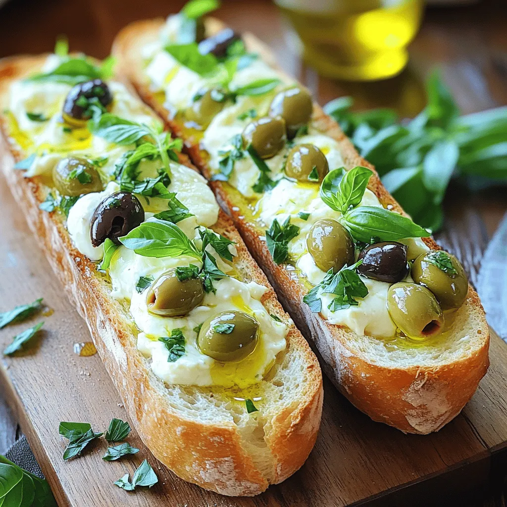 Olive Cheese Bread Appetizer Flavorful and Simple Dish