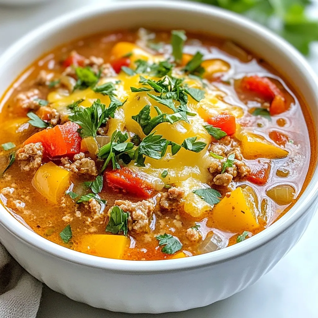 Instant Pot Stuffed Pepper Soup Flavorful and Easy Recipe