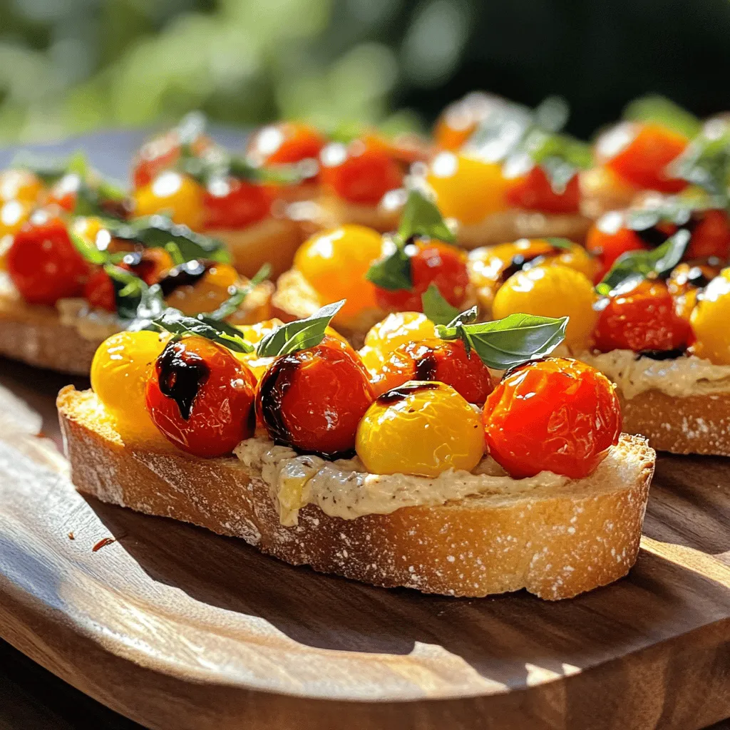 Roasted Garlic Tomato Bruschetta Flavorful Delight