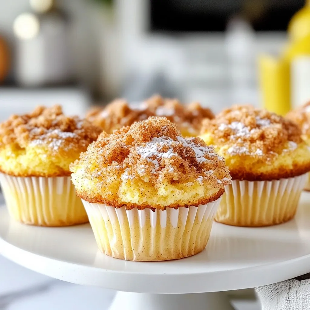 Eggnog Cinnamon Coffee Cake Muffins Delightful Treat