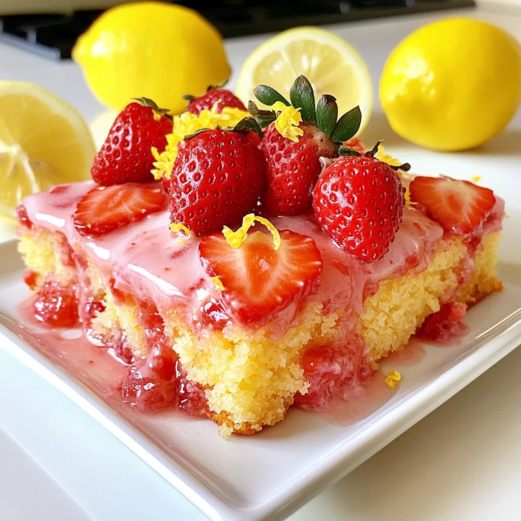 Strawberry Lemonade Sheet Cake Fresh and Flavorful Delight