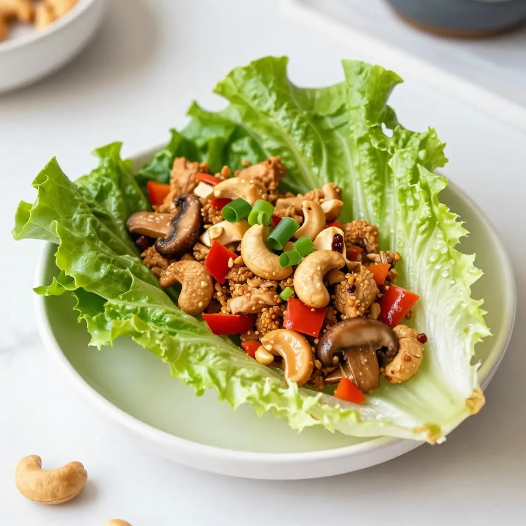 Cashew Chicken Lettuce Wraps Quick and Flavorful Meal