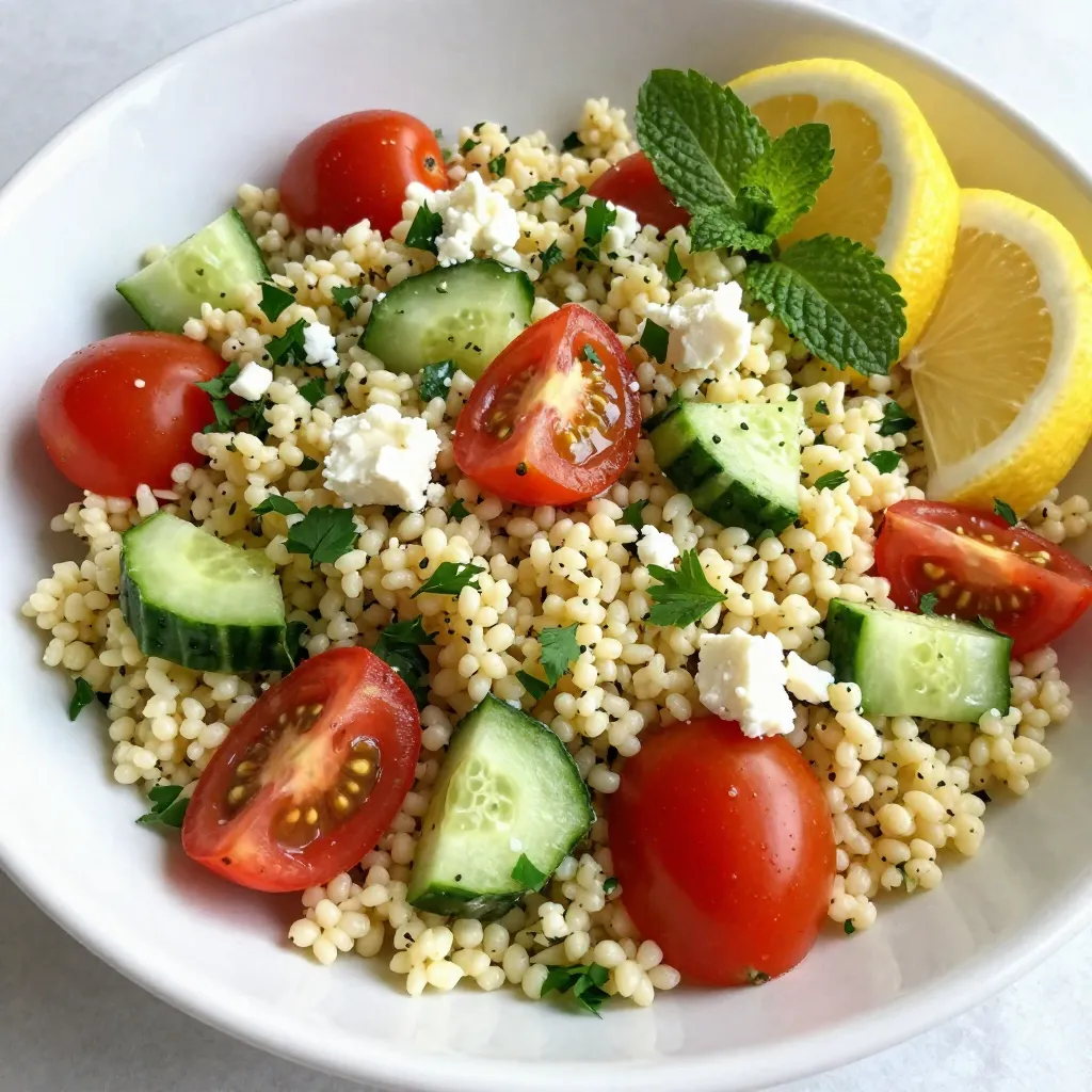 Lemon Herb Couscous Salad Fresh and Flavorful Dish