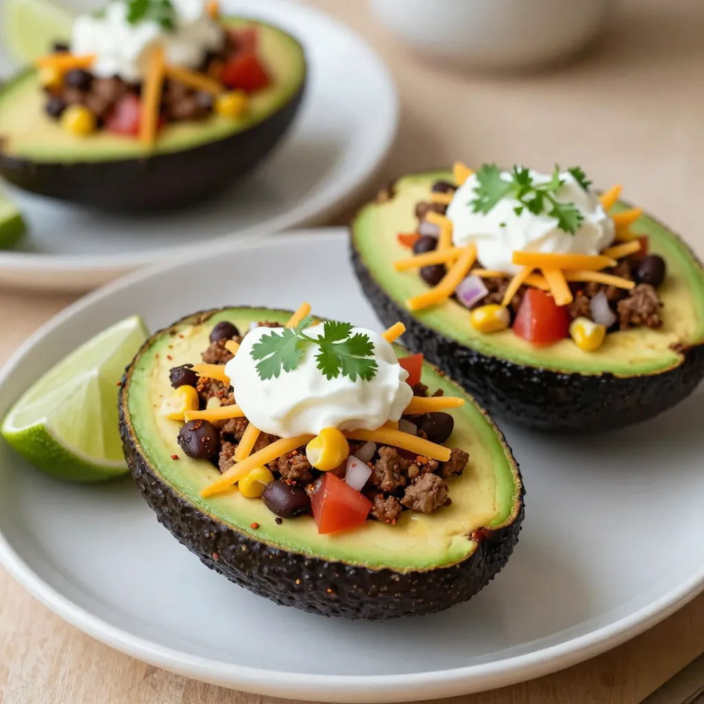 Taco Stuffed Avocados Flavorful and Satisfying Meal