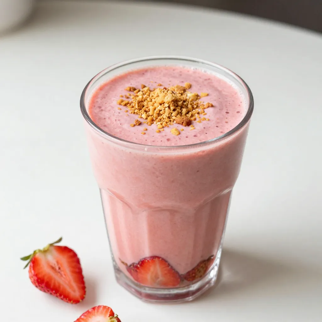 Strawberry Cheesecake Smoothie Quick and Simple Treat