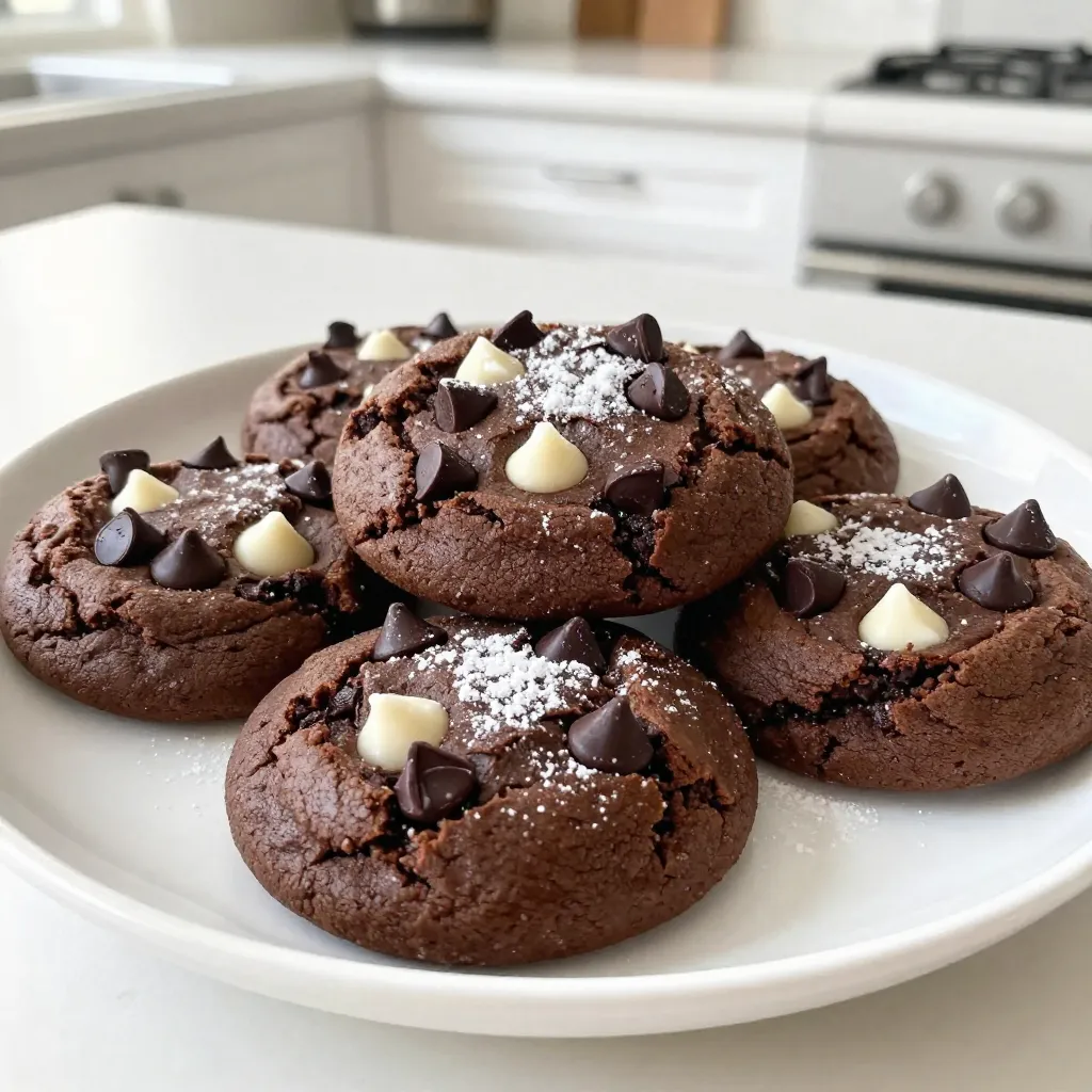 Chewy Triple Chocolate Cookies Simple and Delicious Recipe