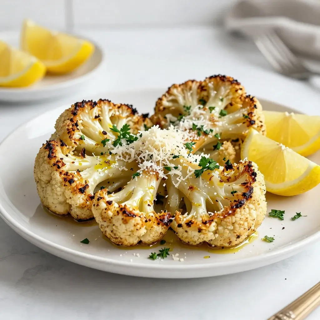 Herb Parmesan Roasted Cauliflower Steaks Recipe Guide
