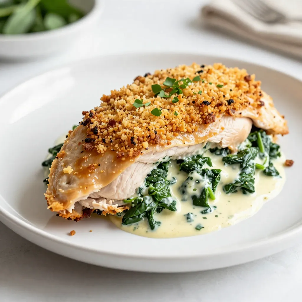 Creamy Spinach Stuffed Chicken Breast Flavor Burst