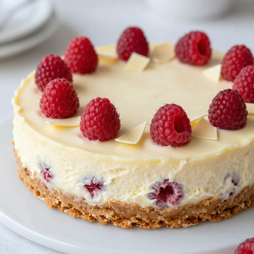 Raspberry White Chocolate Cheesecake Delightful Recipe