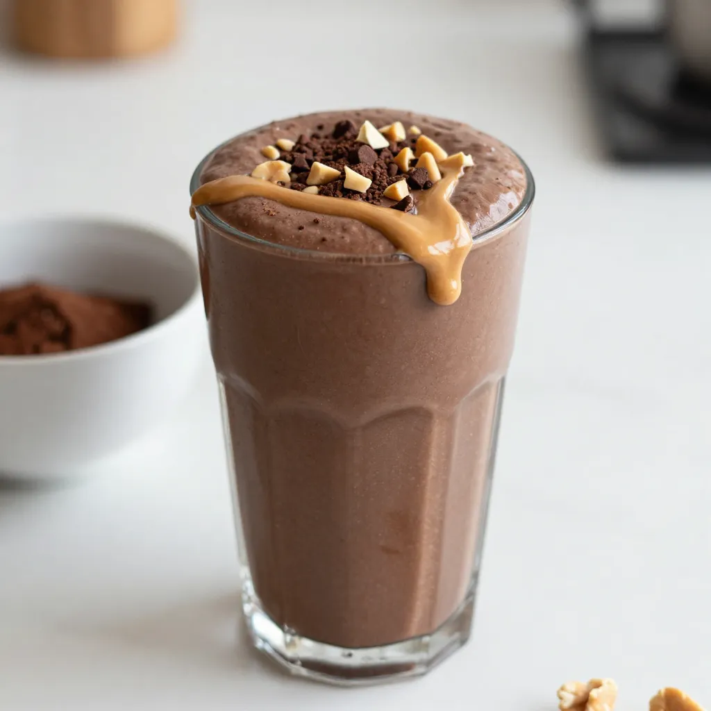 Chocolate Peanut Butter Protein Smoothie Delightful Recipe