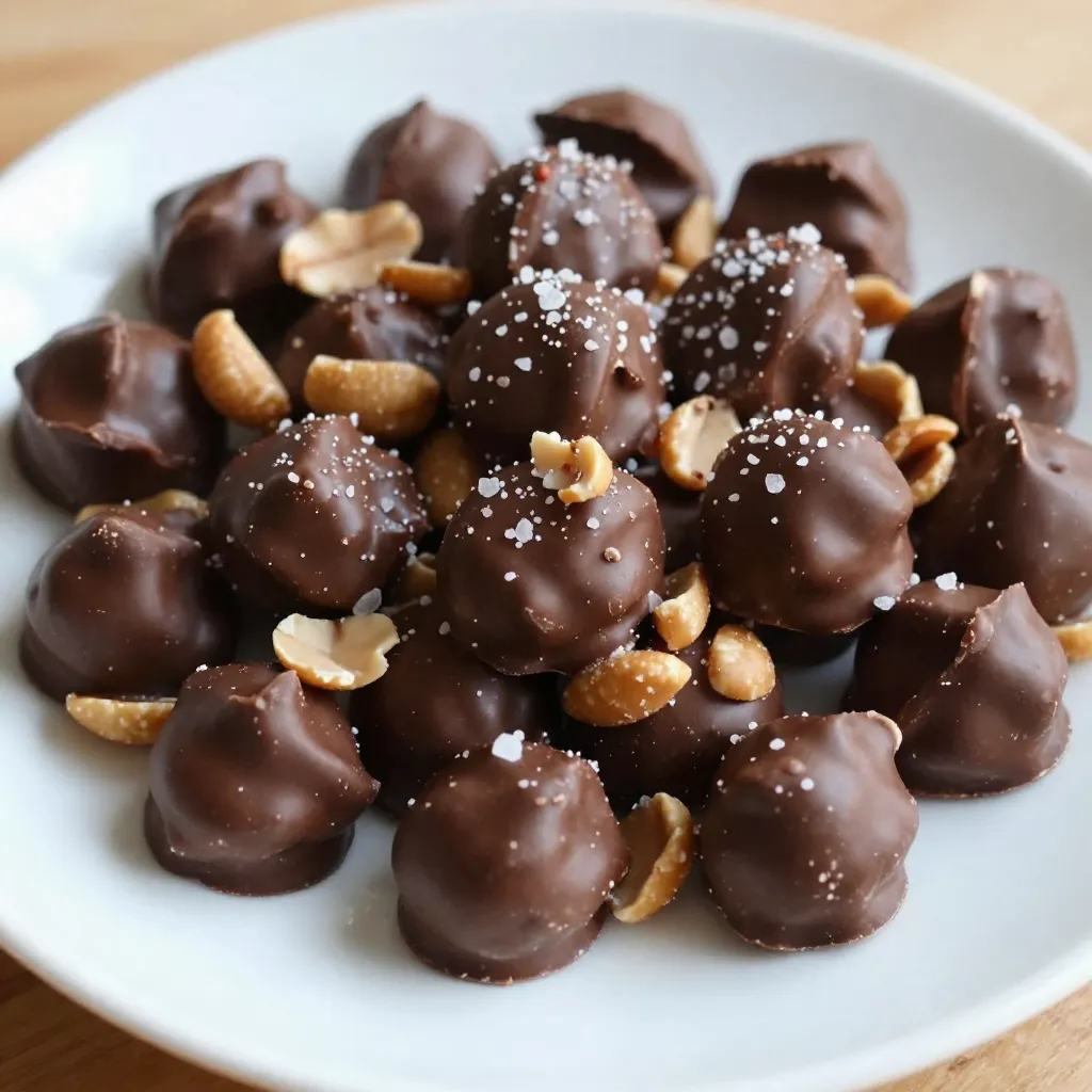 Chocolate Covered Peanut Clusters Dreamy Snack Delight