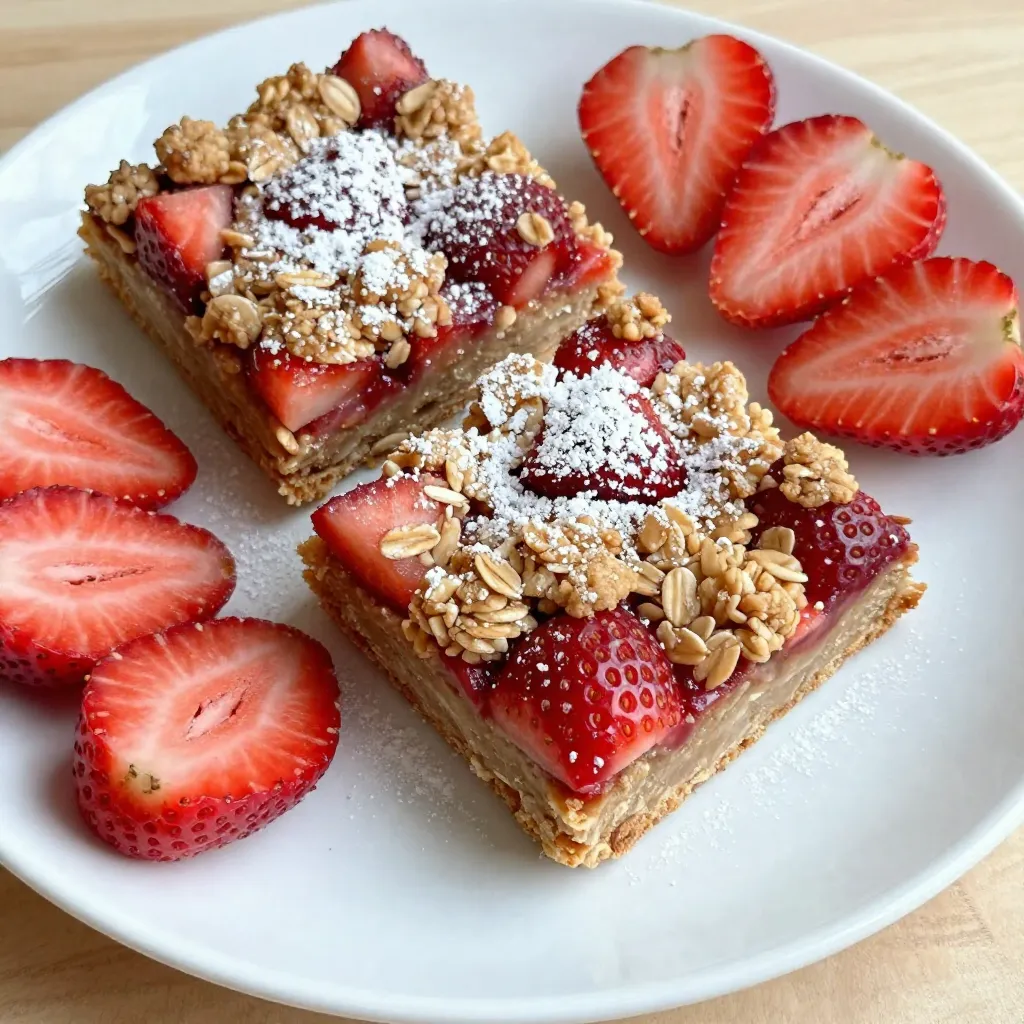 Strawberry Oatmeal Crumble Bars Tasty and Simple Treat