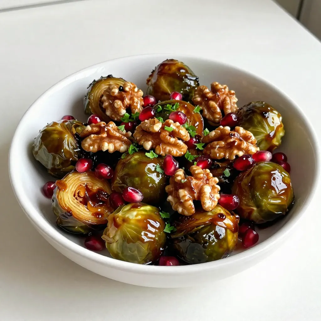 Balsamic Glazed Brussels Sprouts Flavorful Side Dish