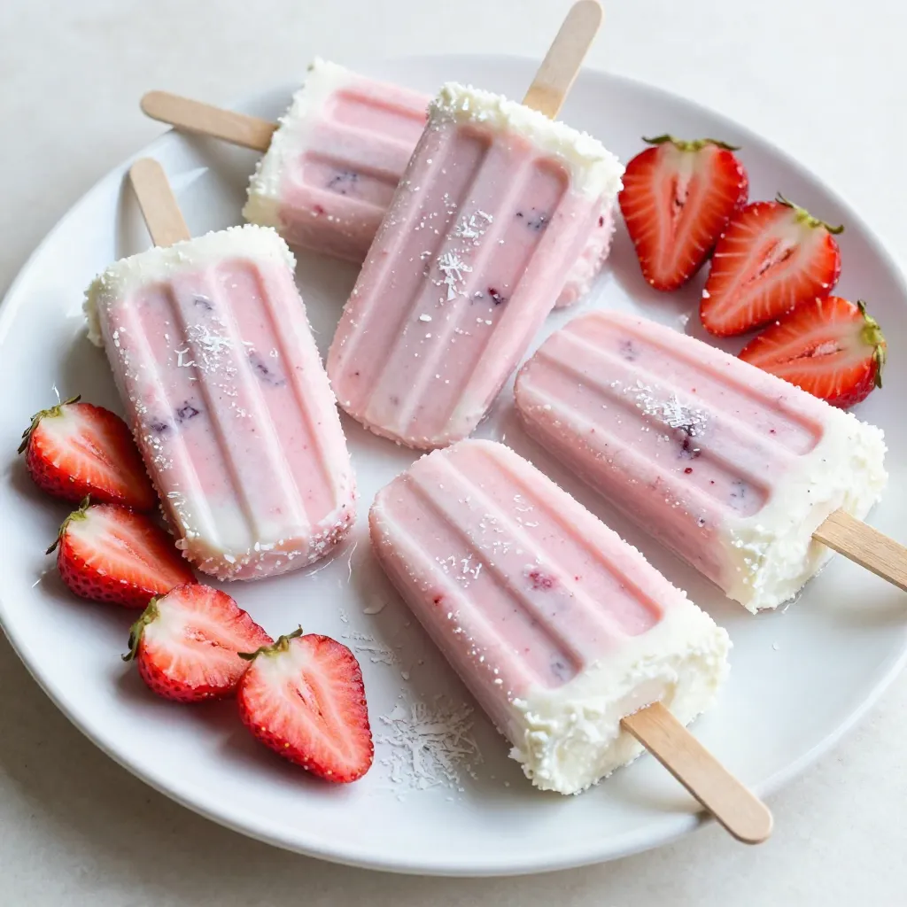 Strawberry Coconut Popsicles Refreshing Summer Treat