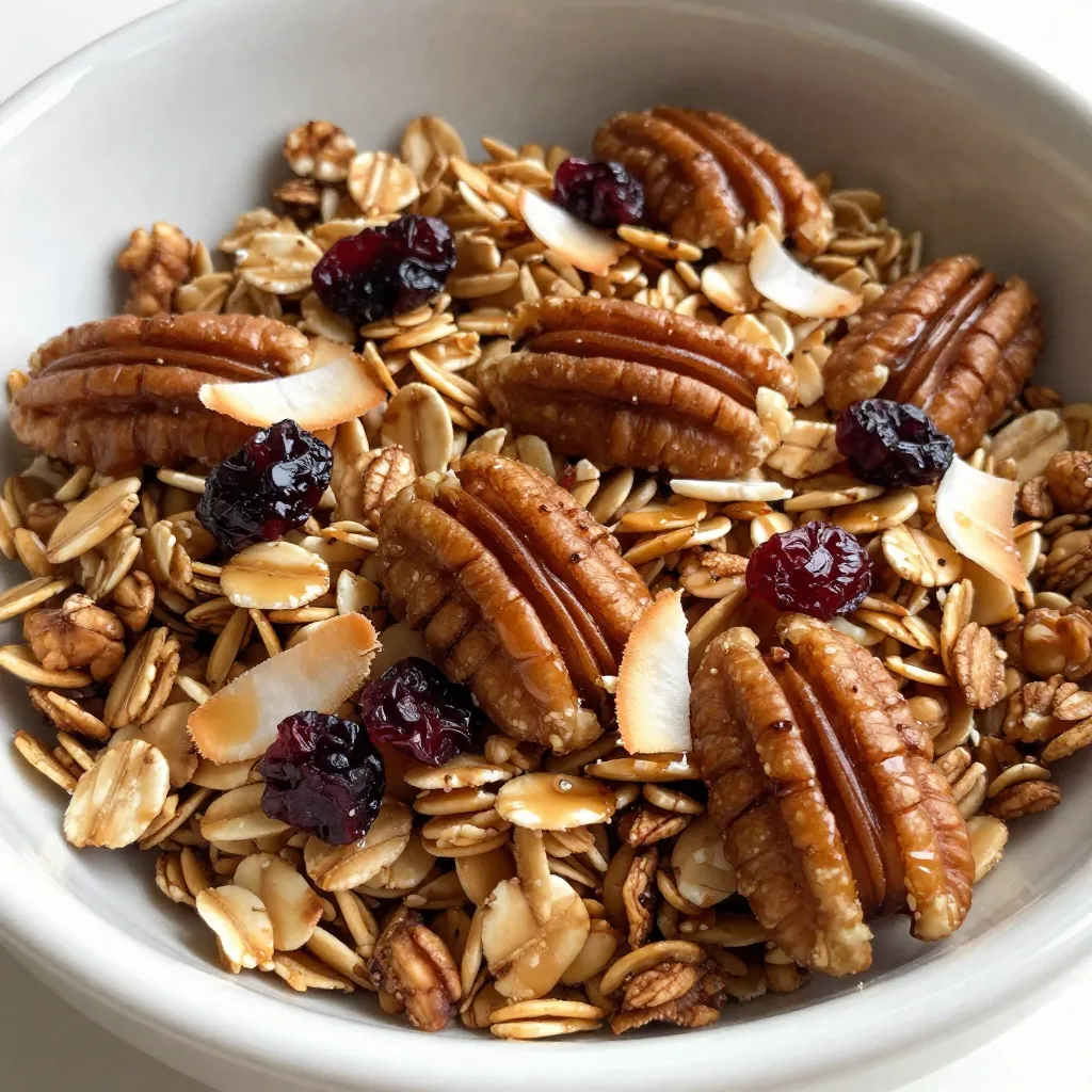 Maple Pecan Granola Crunchy and Healthy Snack Recipe