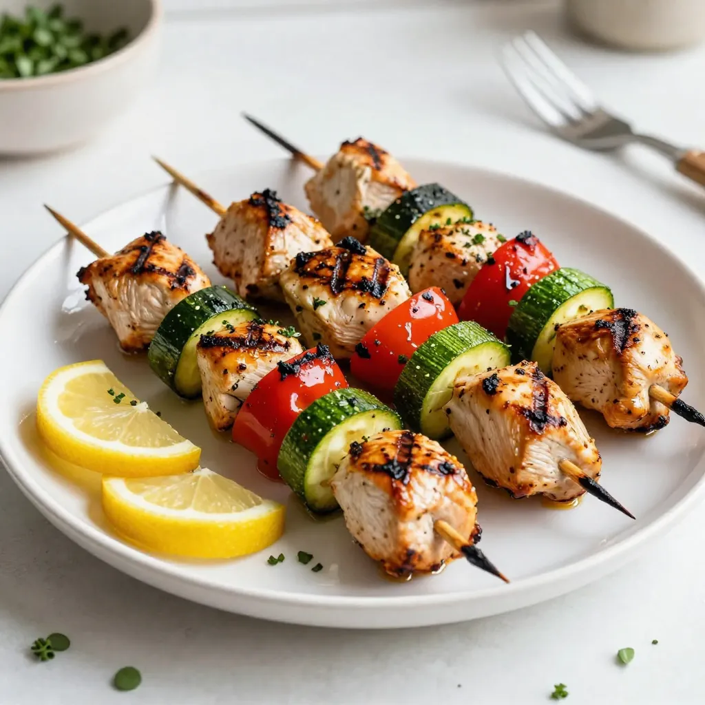 Lemon Herb Grilled Chicken Kabobs Flavorful and Easy