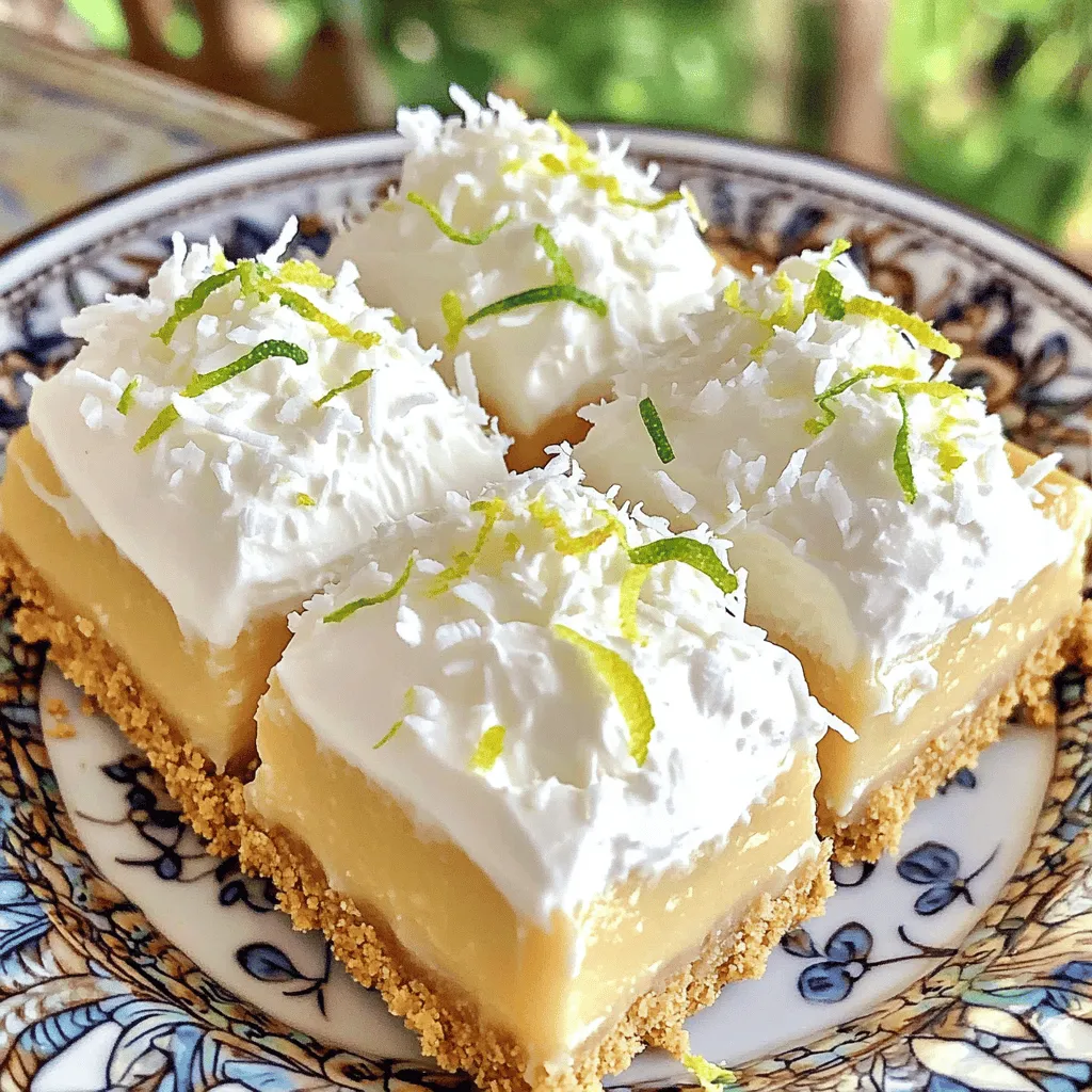 Coconut Cream Pie Bars Simple and Delicious Treat