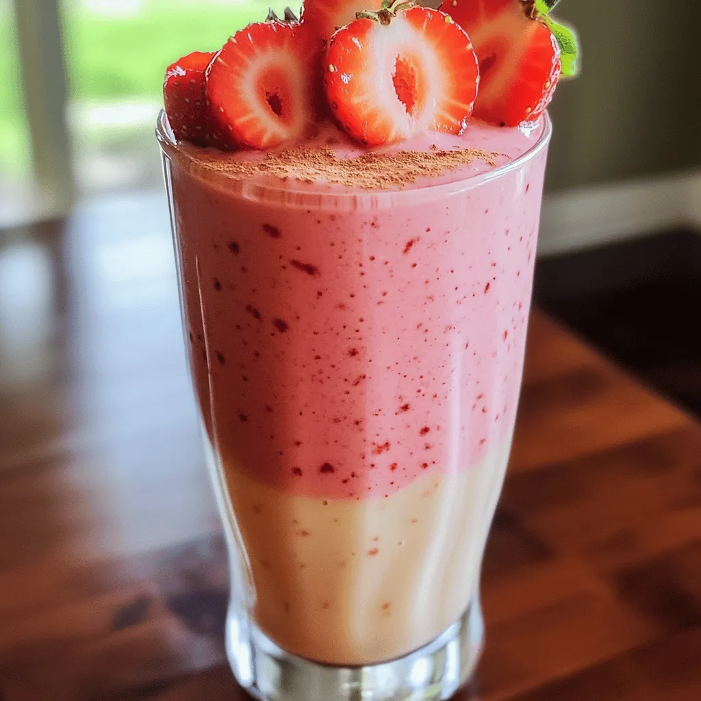 Strawberry Cheesecake Protein Smoothie Simple Recipe