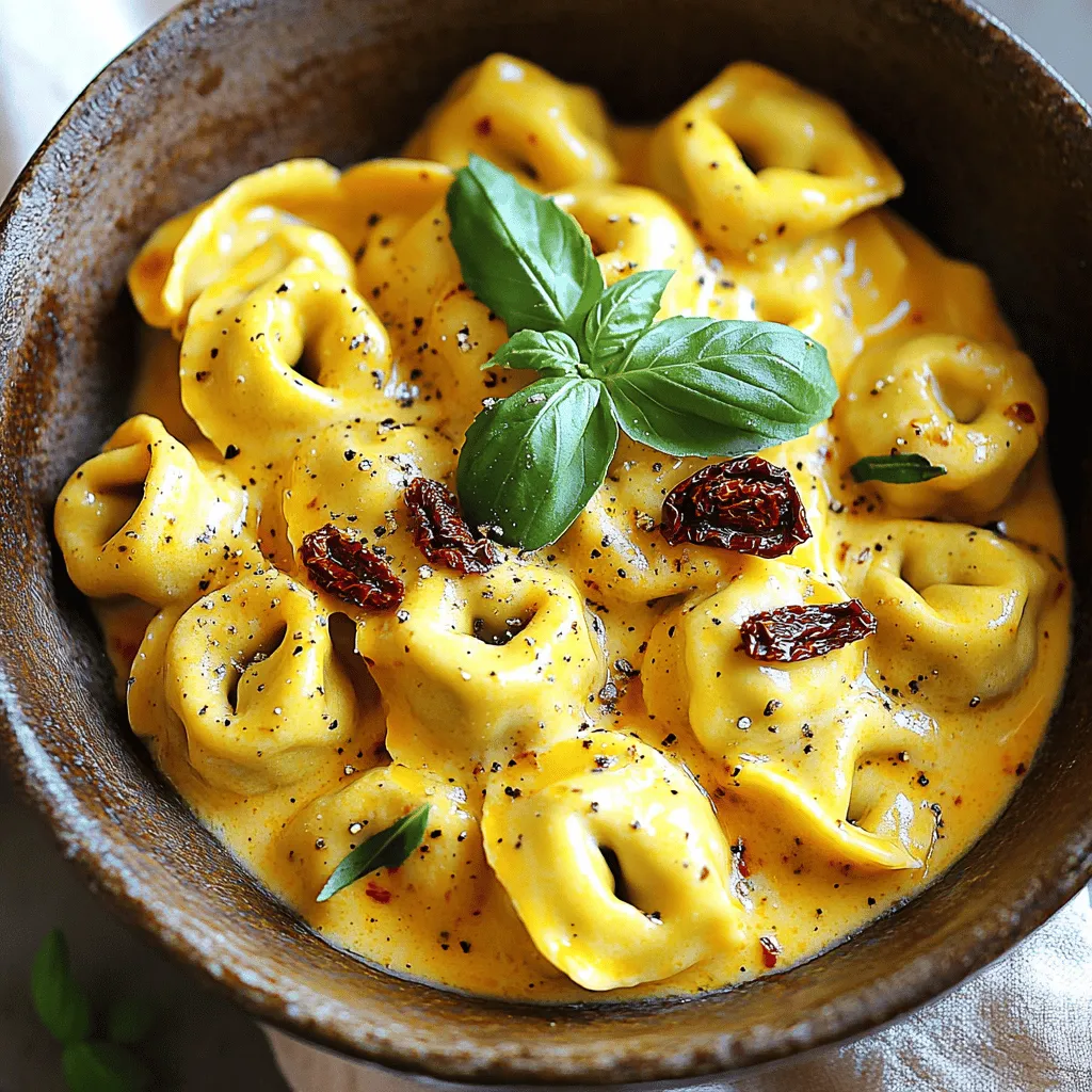 Creamy Sun Dried Tomato Tortellini Flavorful Delight