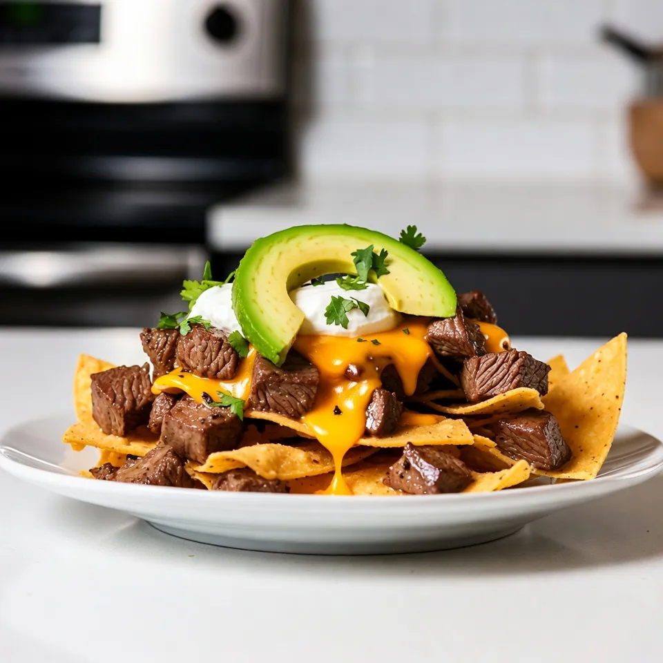 Garlic Butter Steak Bites Nachos Flavorful and Easy Dish