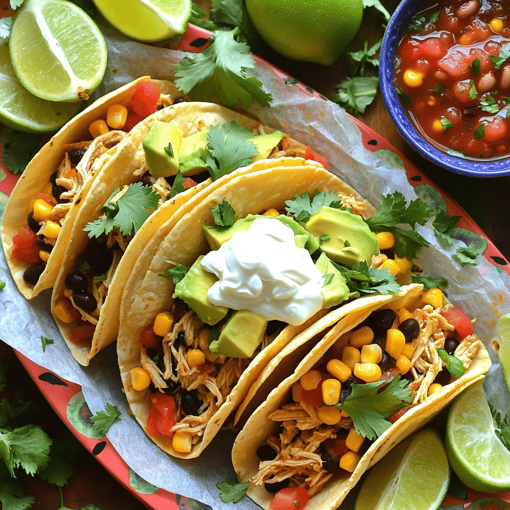 Slow Cooker Creamy Chicken Corn Tacos Flavorful Recipe