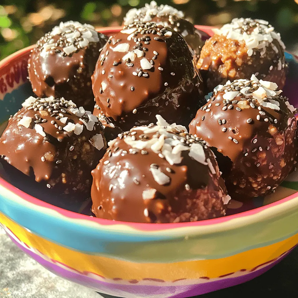 No-Bake Coconut Chocolate Energy Bites Delight