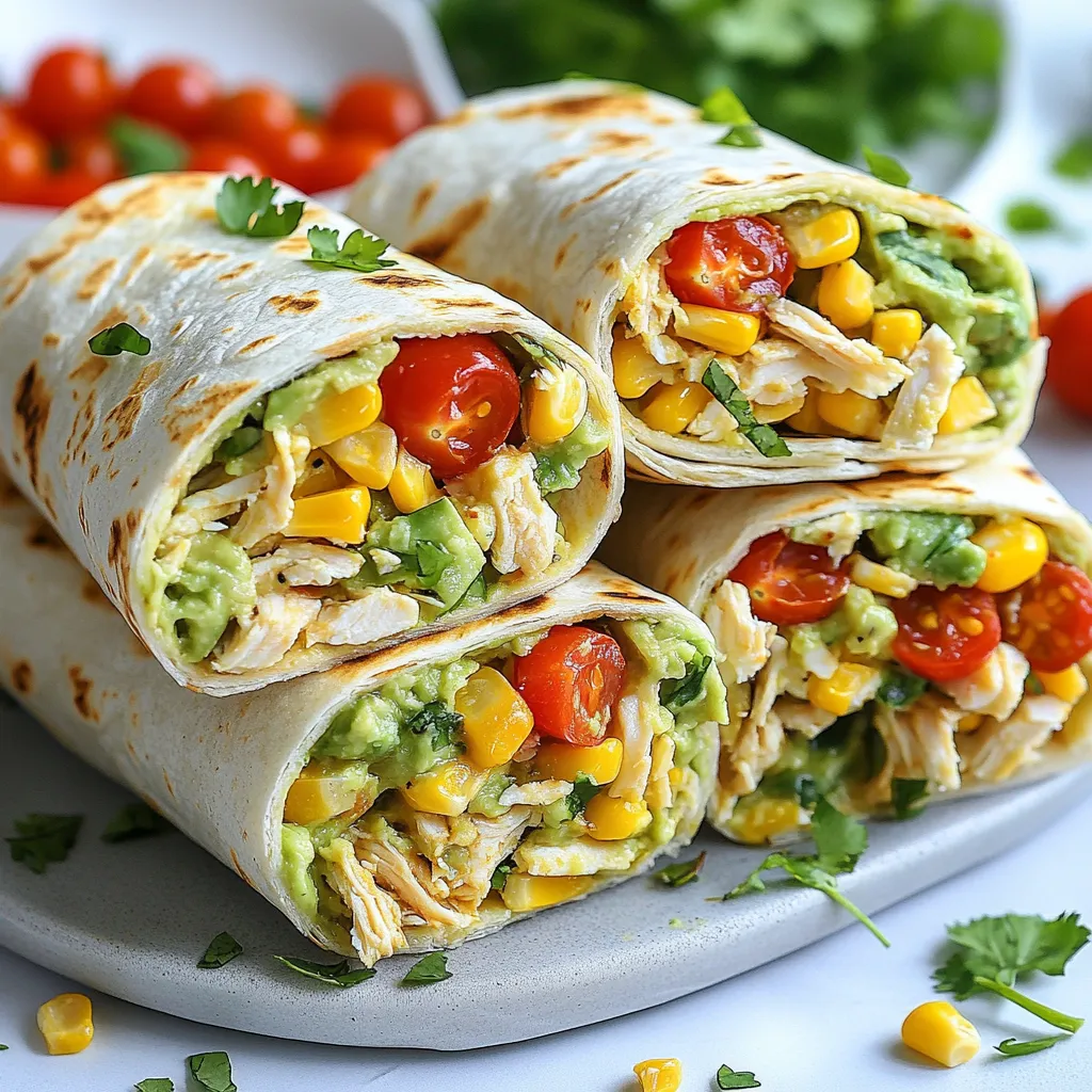 Savory Avocado Ranch Chicken Wraps Quick and Easy Recipe