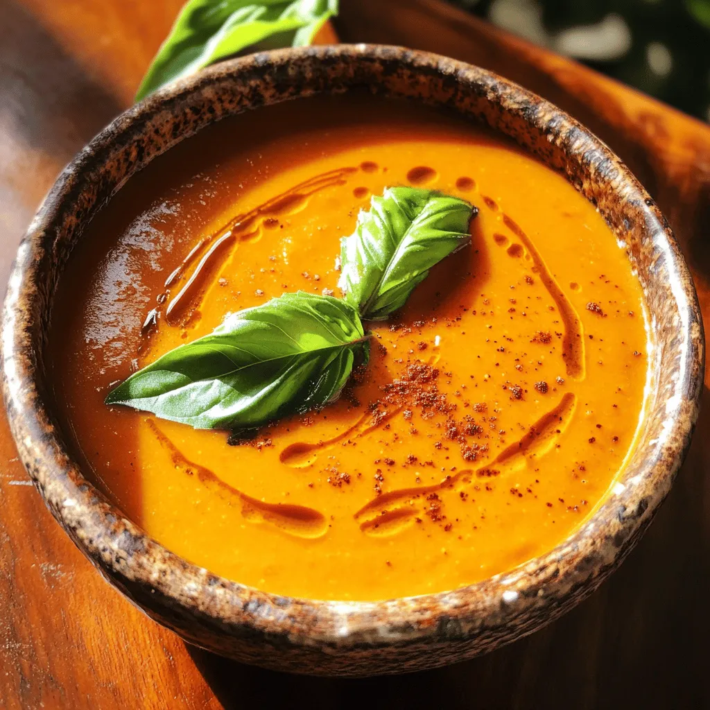 Creamy Roasted Red Pepper Soup Delightful and Simple