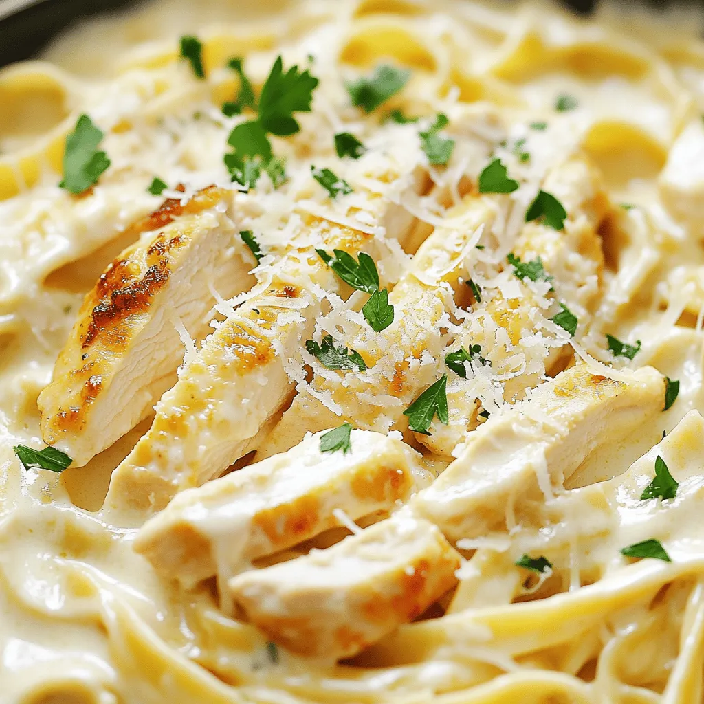 Easy Chicken Fettuccine Alfredo Creamy Dinner Dish