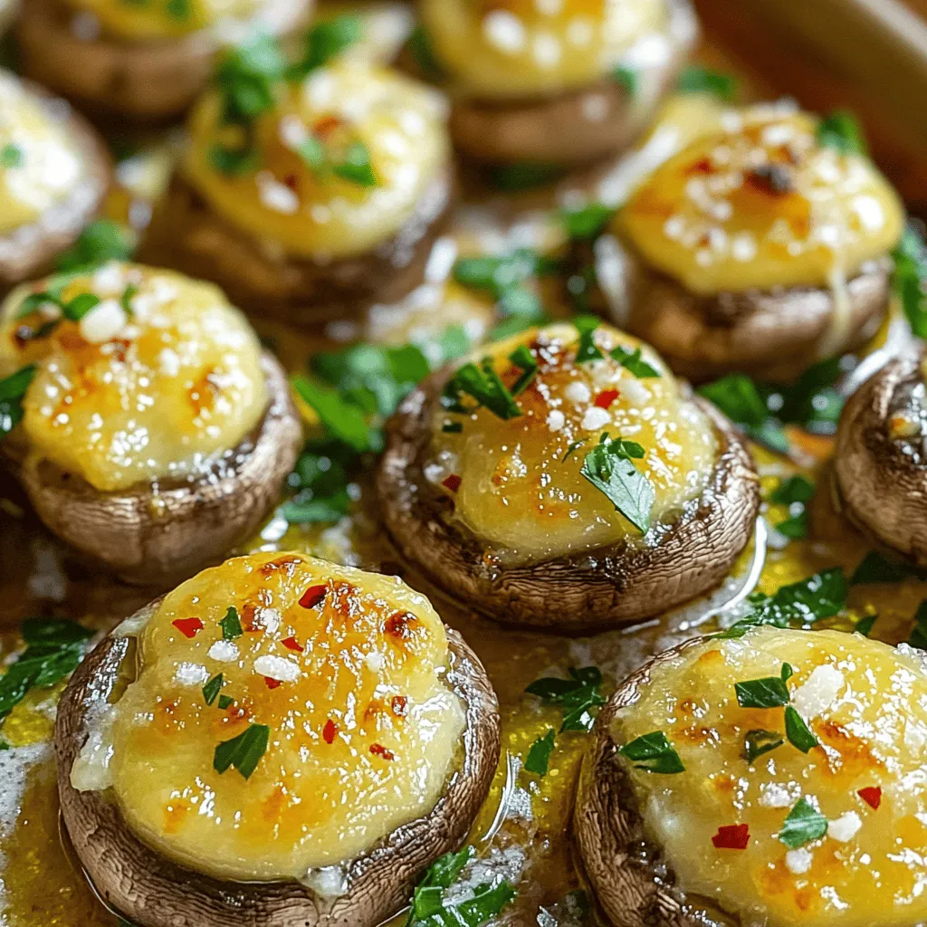 Garlic Parmesan Roasted Mushrooms Flavorful Side Dish