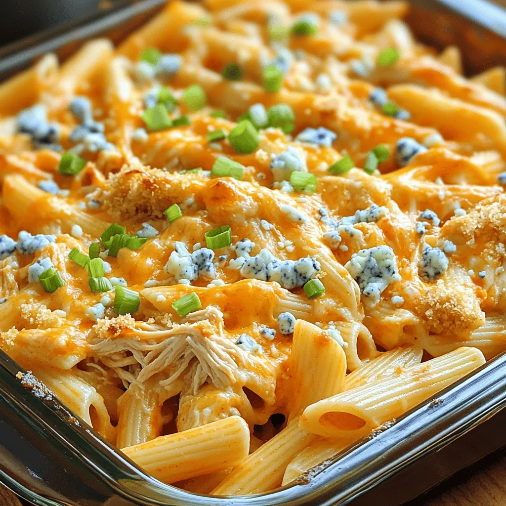 Buffalo Chicken Pasta Bake Tasty Family Favorite Dish