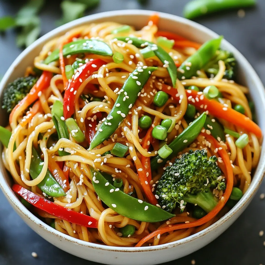 Veggie Lo Mein Noodles Quick and Tasty Dish