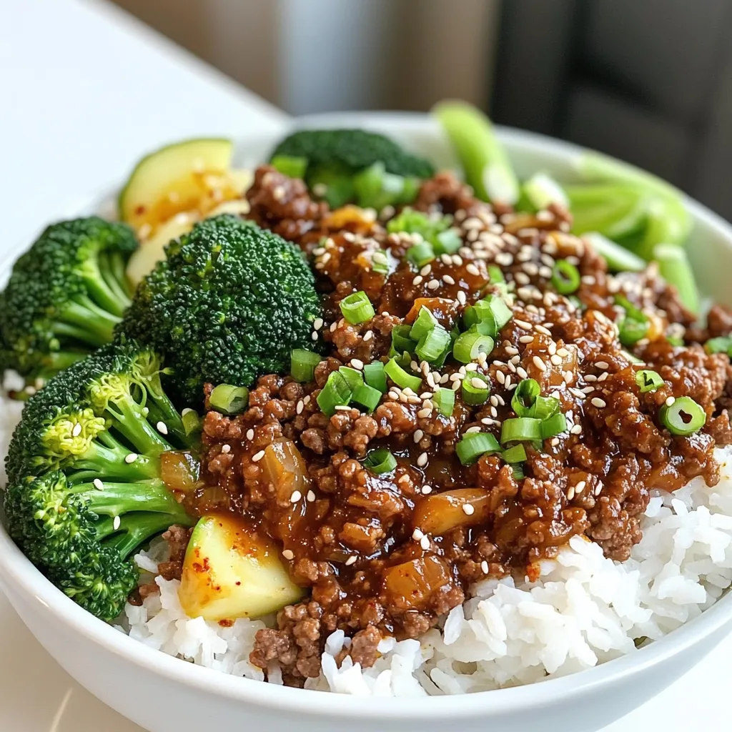 Spicy Korean Beef Bowls Quick and Flavorful Meal