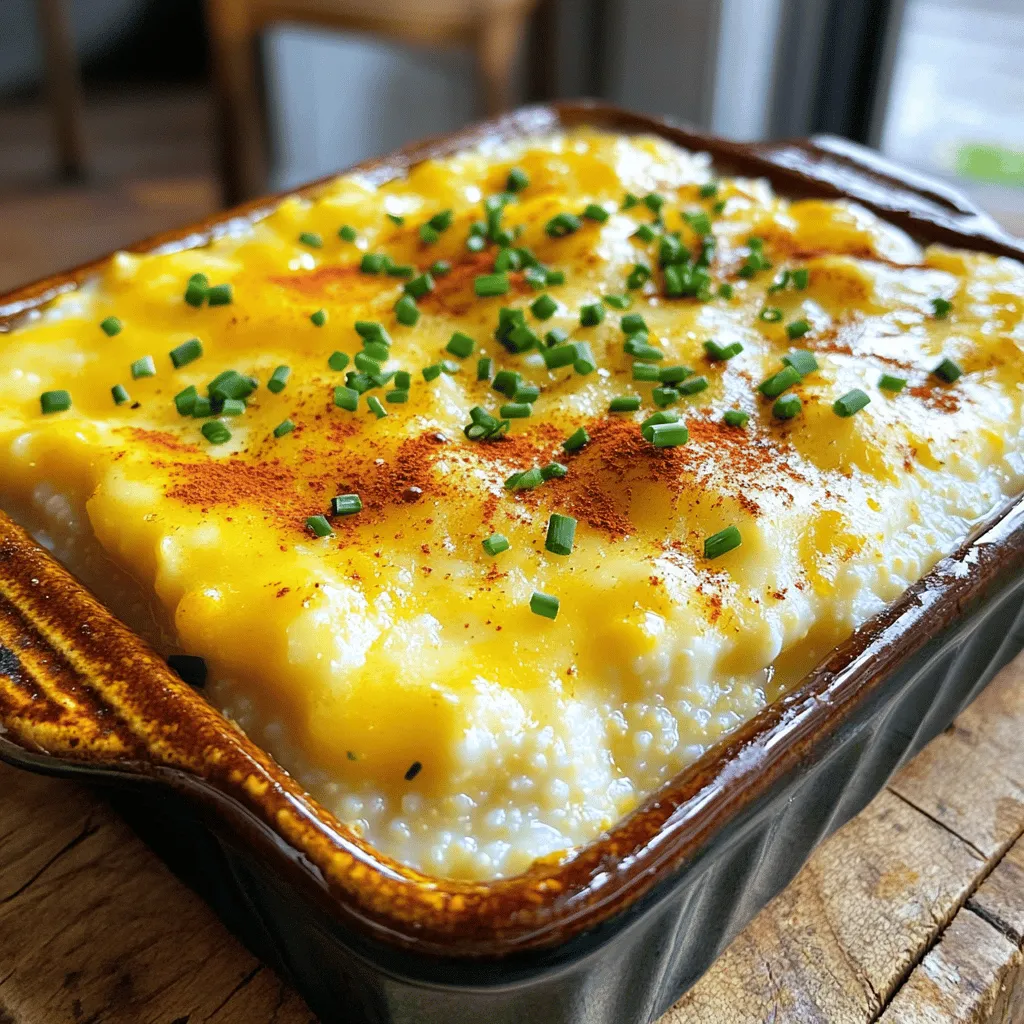 Baked Gouda Cheese Grits Rich and Creamy Delight