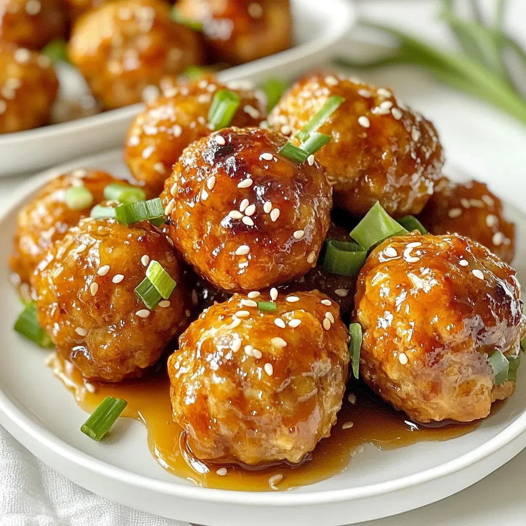 Honey Garlic Turkey Meatballs Tasty and Easy Recipe
