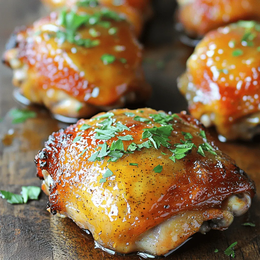 Honey Mustard Glazed Chicken Thighs Simple Recipe
