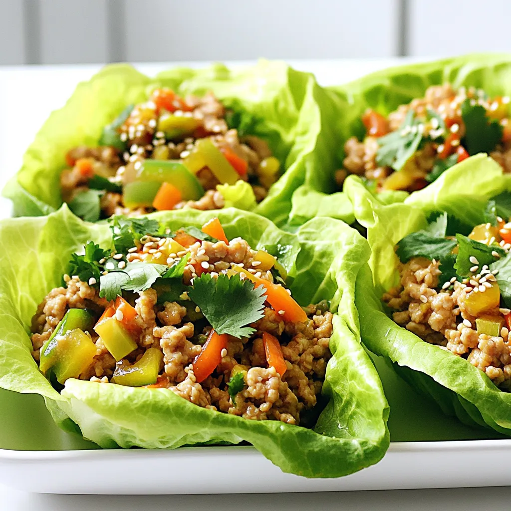Savory Sesame Ginger Chicken Lettuce Wraps Recipe