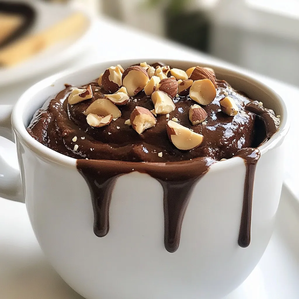 Chocolate Hazelnut Mug Cake Quick and Easy Delight