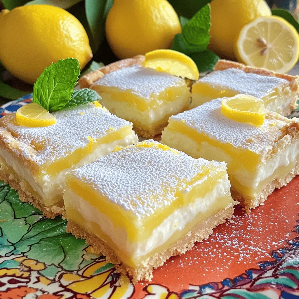 Greek Yogurt Lemon Bars Tasty and Easy Recipe