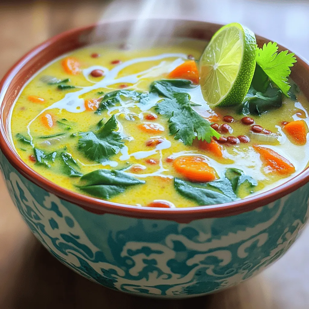 Coconut Curry Lentil Soup Savory and Easy Delight