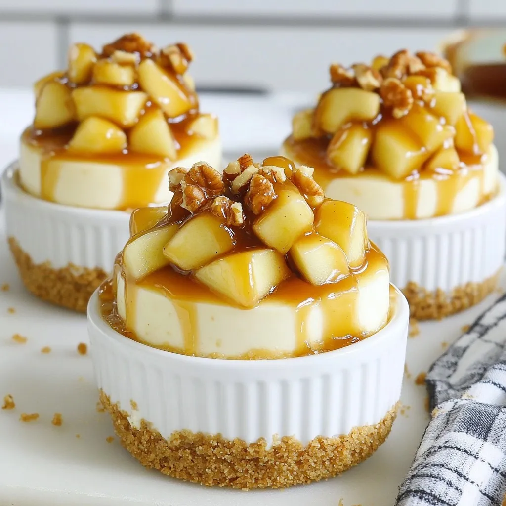 Apple Pie Cheesecake Cups Delightful Dessert Idea