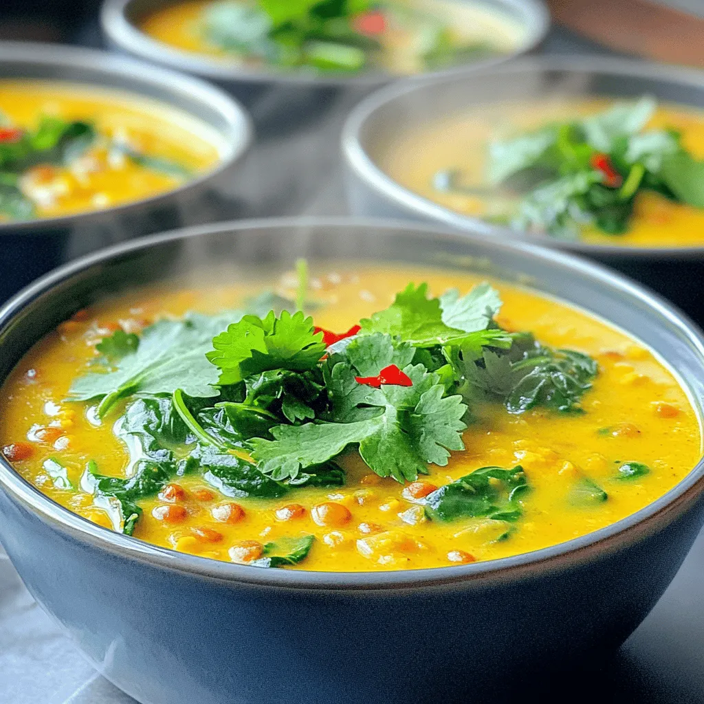 Coconut Curry Lentil Soup Rich and Flavorful Delight