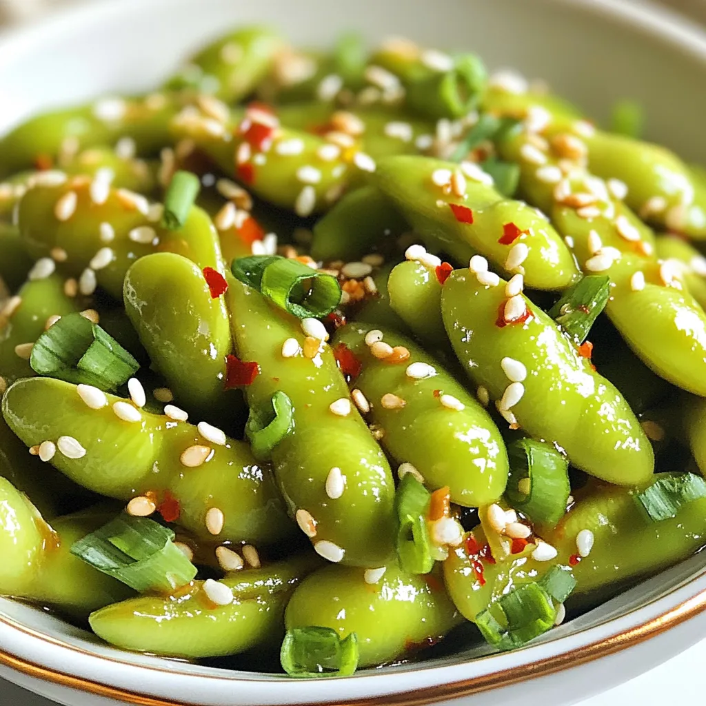 Spicy Garlic Edamame Flavorful and Quick Snack Recipe