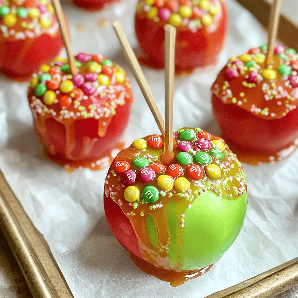 Jolly Rancher Candy Apples Sweet and Colorful Treat
